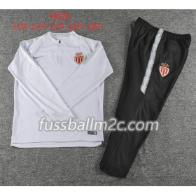 AS Monaco Kinder Sweatshirts Anzüge Weiß 2018-2019